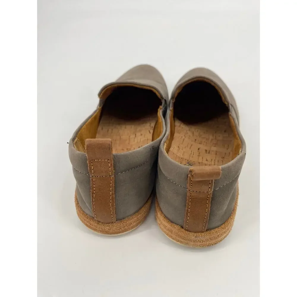 Kork-Ease Peyton women 7.5 Gray Slip On leather Comfort loafer Shoes